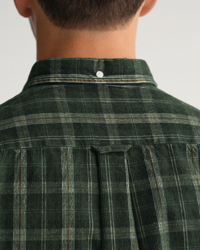 Regular Fit Corduroy Check Shirt