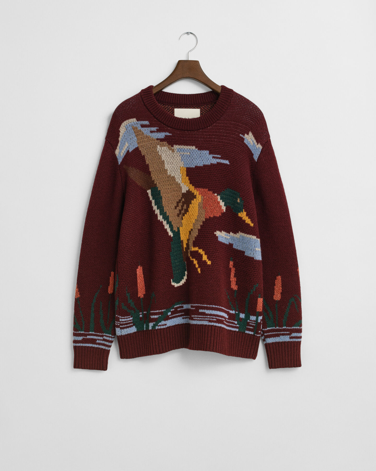 Bird Graphic Crew Neck Sweater