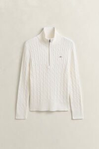 Cable Knit Half-Zip Sweater