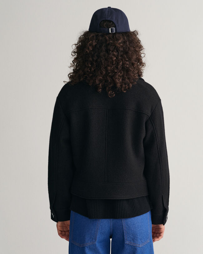 Boucl&eacute; Zip Jacket