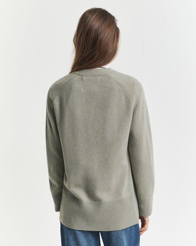 Wool Cashmere Blend Cardigan