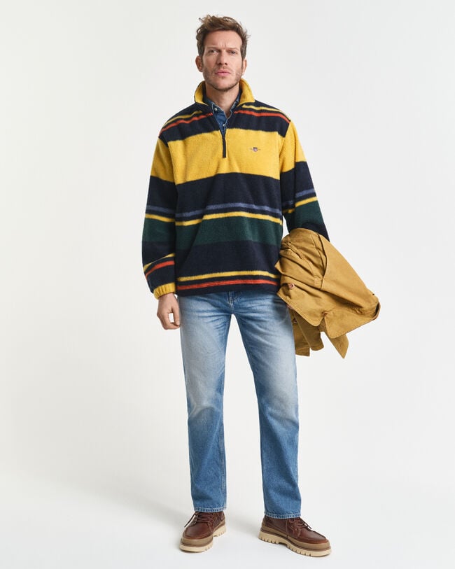 Striped Fleece Sweatshirt