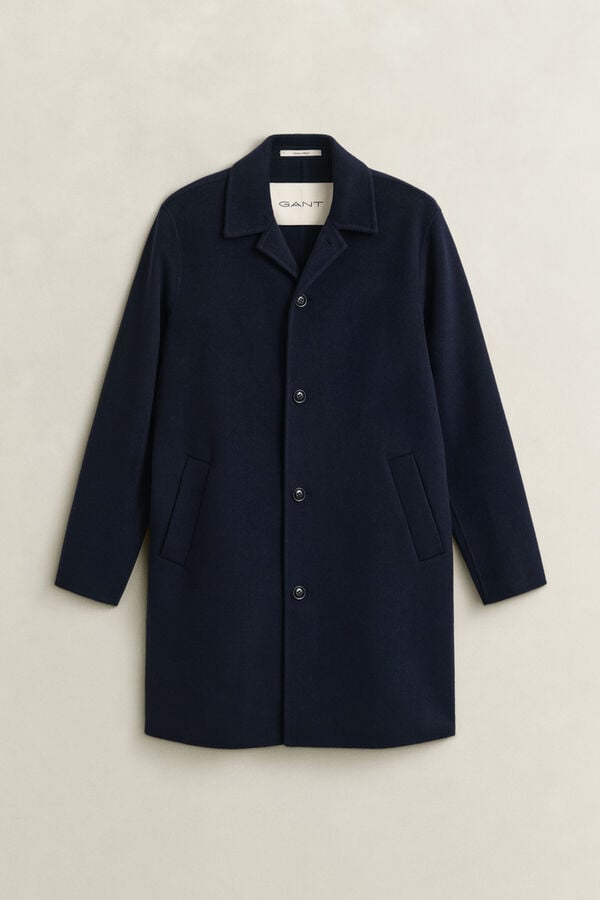 Handstitched Top Coat — EVENING BLUE