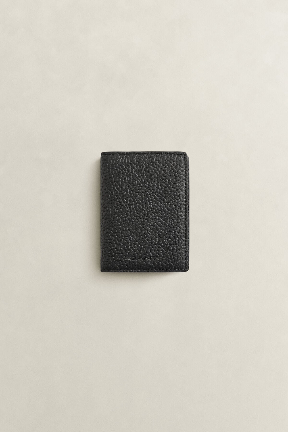 Leather Bifold Card Holder — BLACK