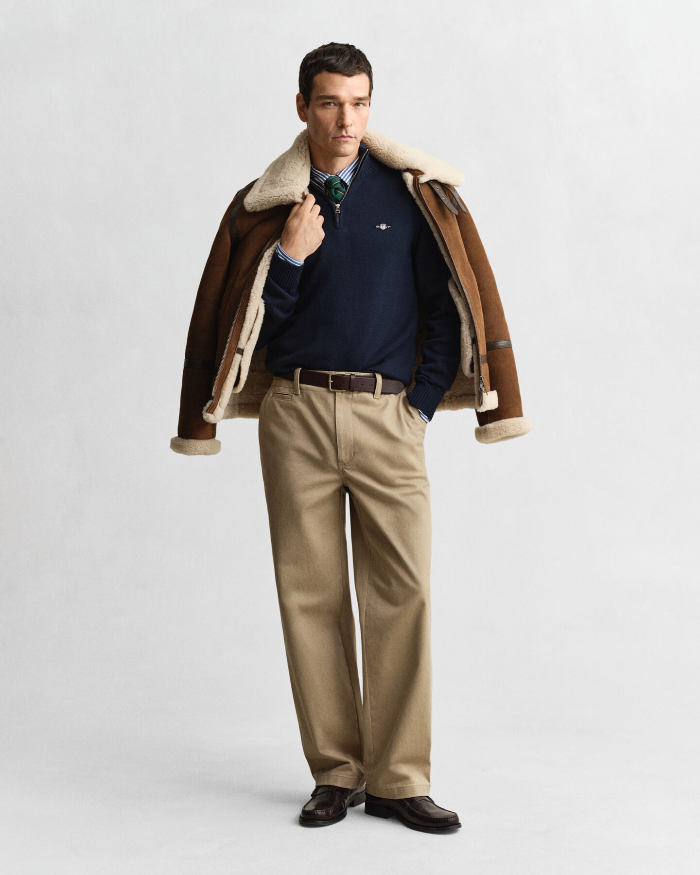 Casual Cotton Half-Zip Sweater