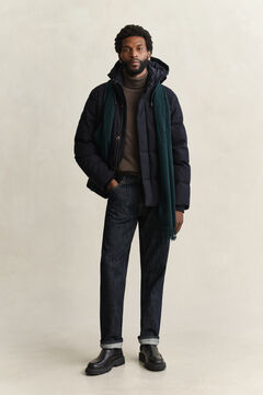 Flannel Down Jacket — EVENING BLUE 11