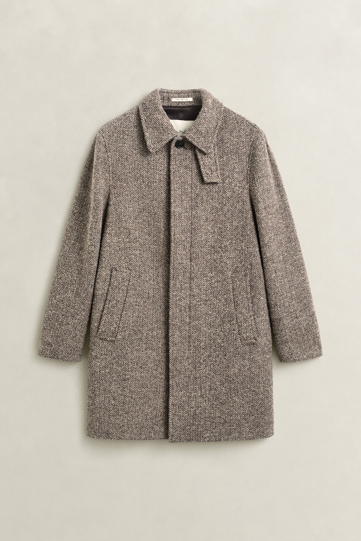 Wool Car Coat — MIST TAUPE