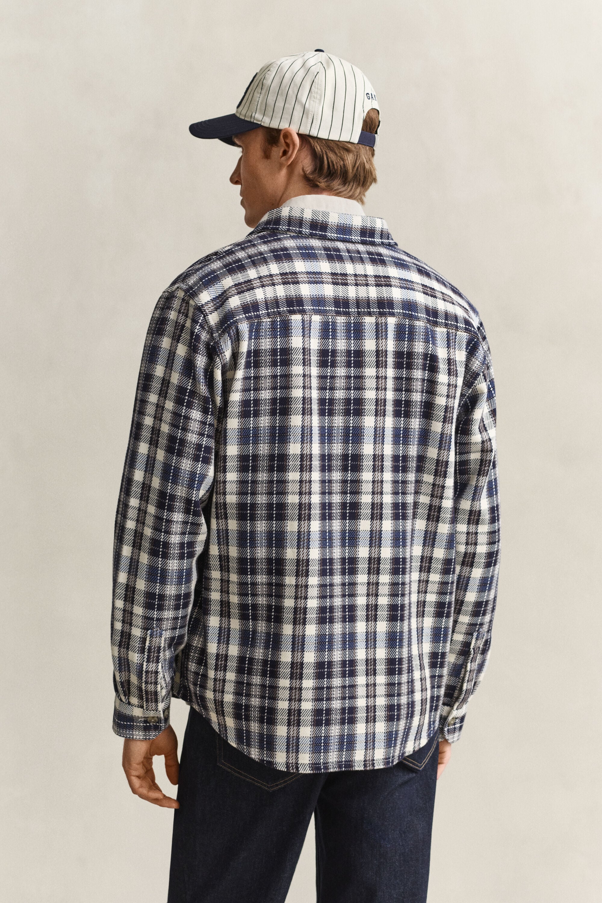 Checked Twill Overshirt