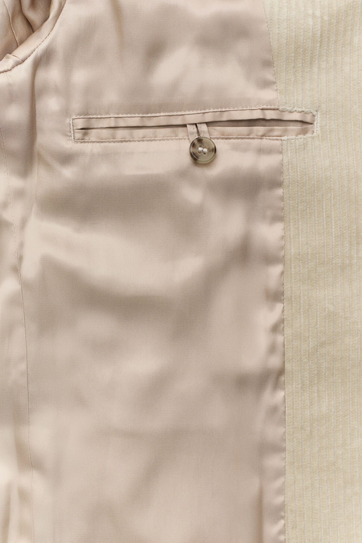 Corduroy Suit Jacket — CLAY BEIGE