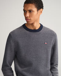 Light Texture Crew Neck Sweater