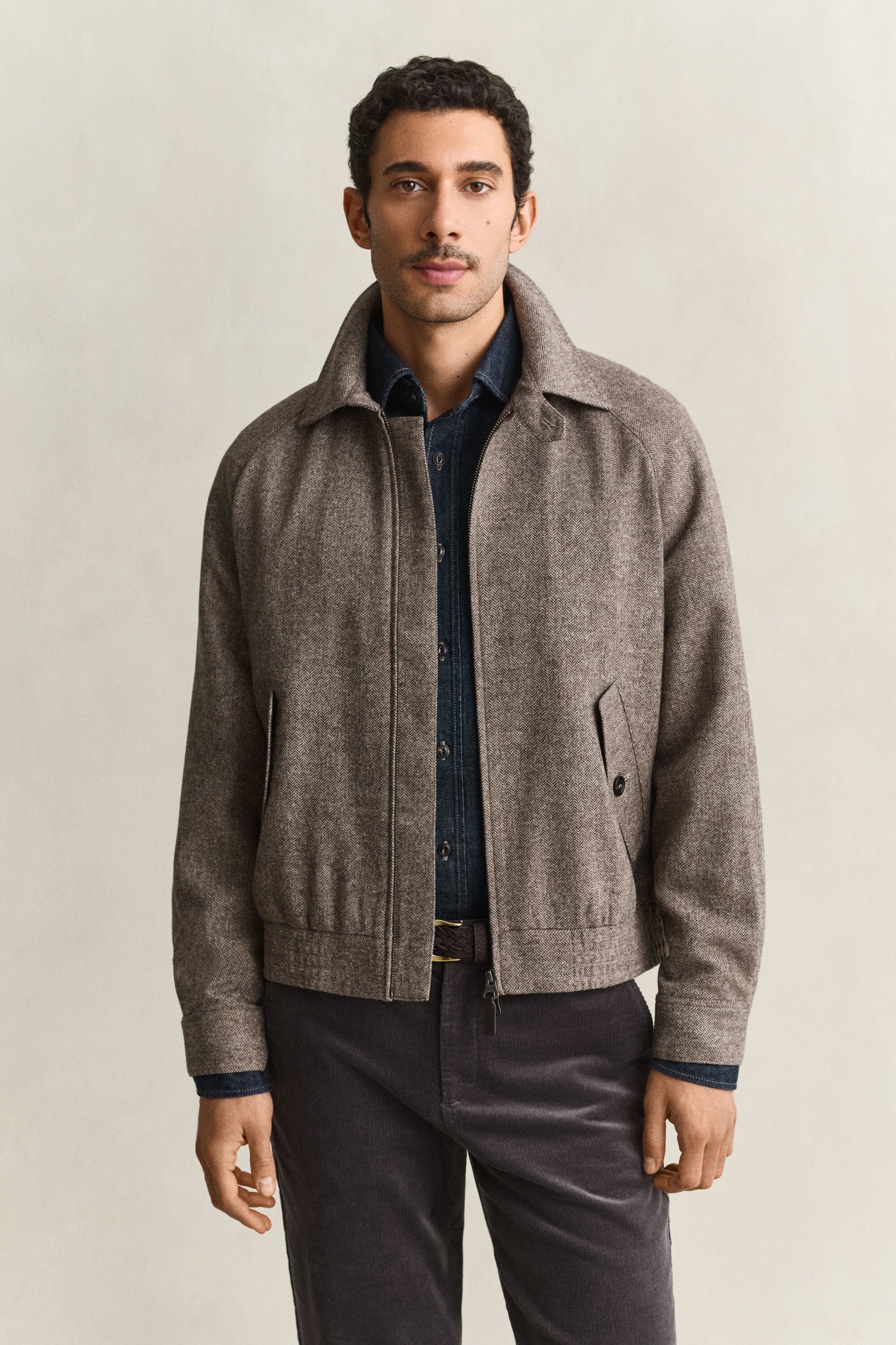 Wool Blend Windcheater Jacket