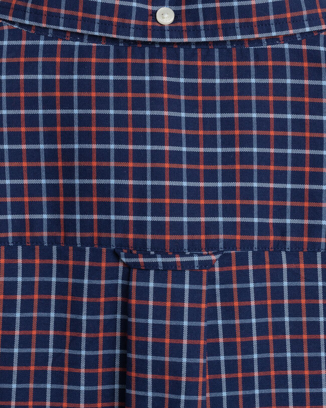 Regular Fit Tech Prep&trade; Stripe Tattersall Oxford Shirt