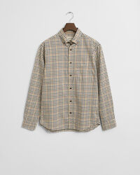 Regular Fit Tattersall Checked Twill Shirt
