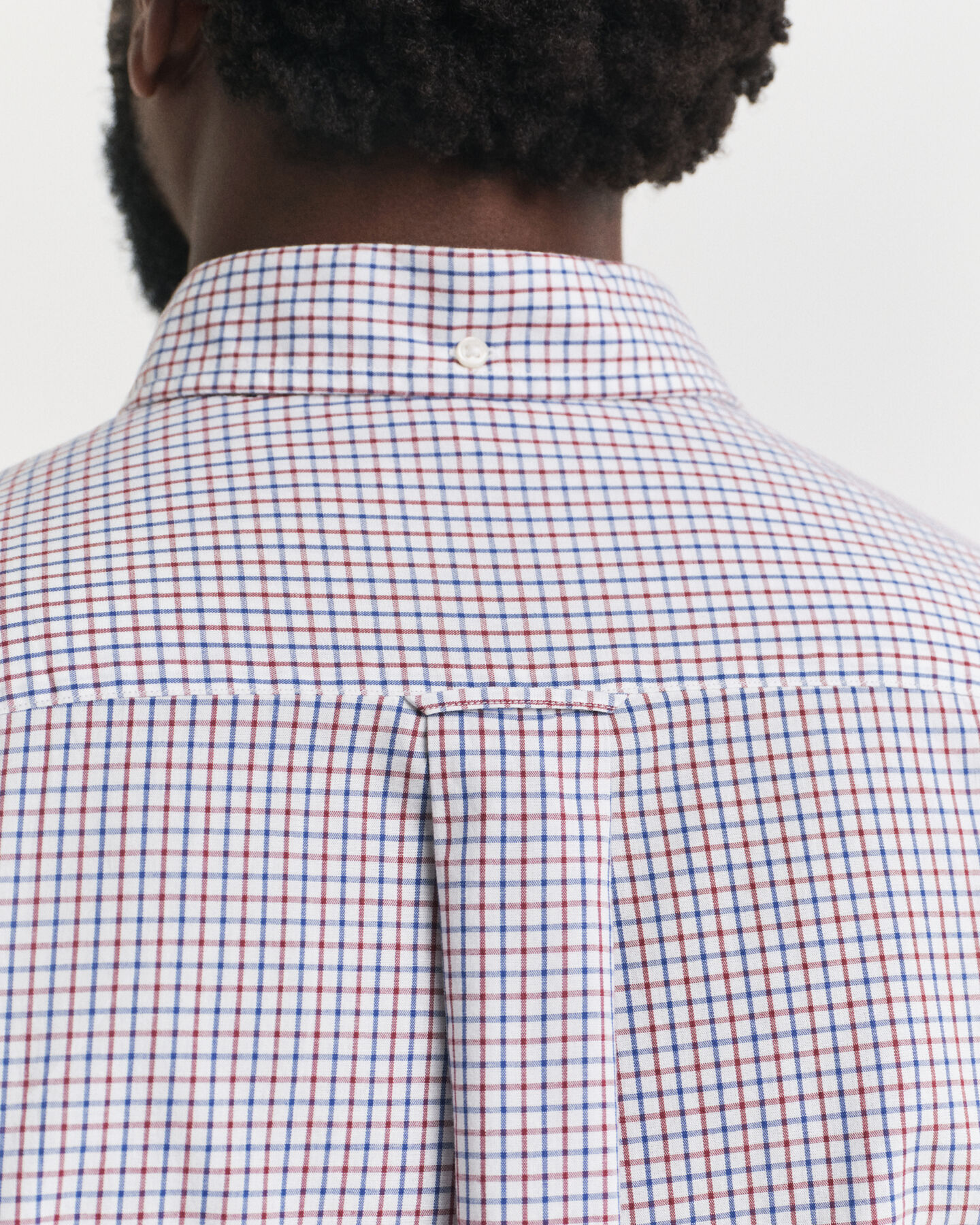 Regular Fit Micro Checked Classic Poplin Shirt