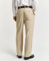 Relaxed Fit Nepps Herringbone Suit Pants