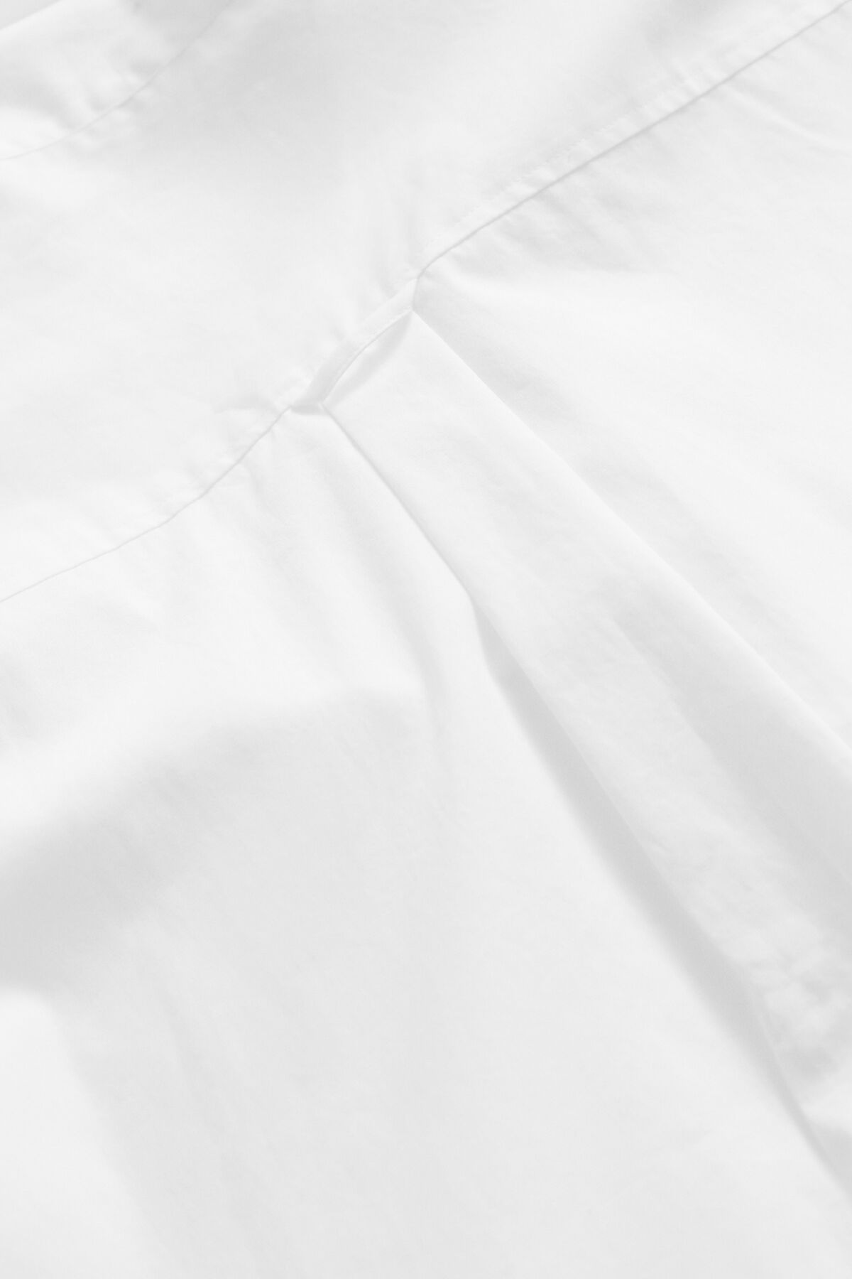 Poplin Bow Tie Shirt — WHITE