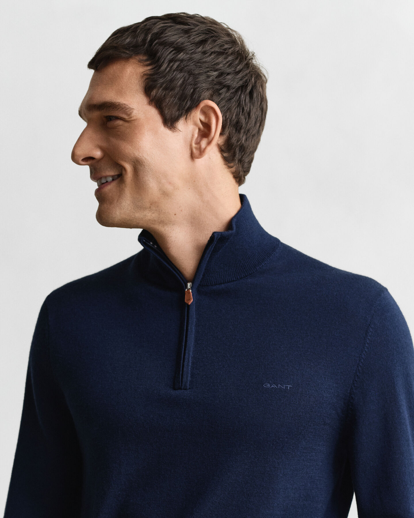 Extra Fine Merino Wool Half-Zip Sweater