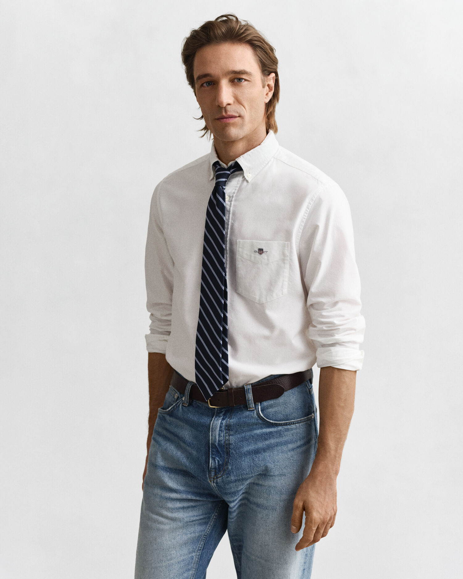 Classic Regular Oxford Shirt — WHITE
