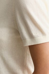 Lightweight Knit Short Sleeve Crew Neck Sweater