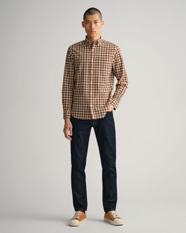 Regular Fit Broadcloth Tartan Shirt