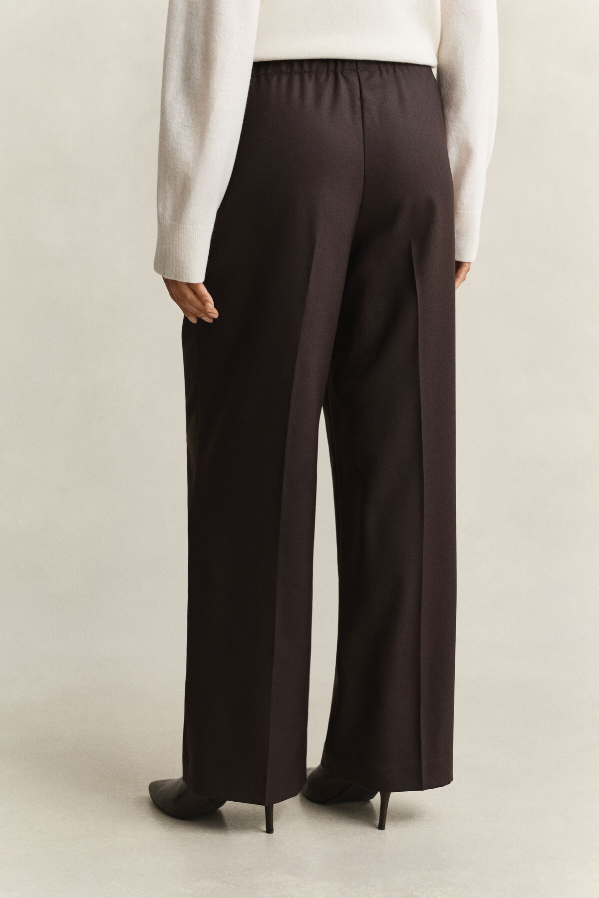 Wool Blend Pants — DEEP BROWN