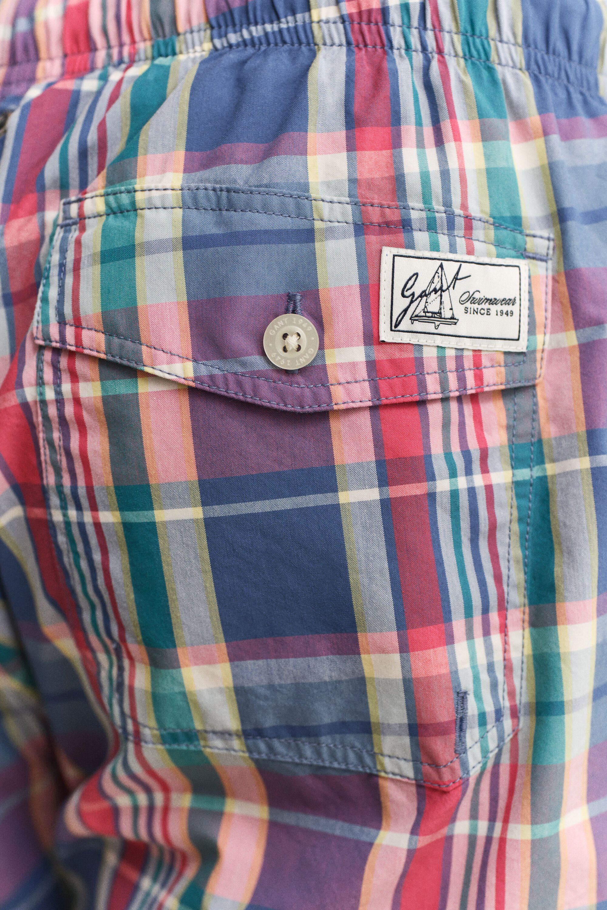 Madras Checked Swim Shorts