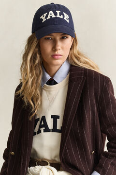 Gant x Yale Pinstriped Handstitched Blazer — DEEP BROWN 3