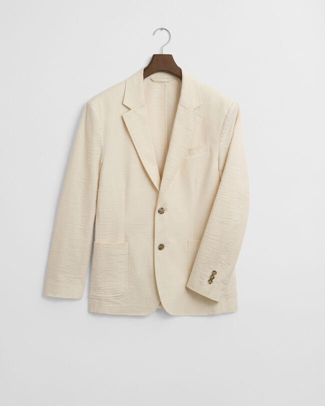 Slim Fit Seersucker Suit Jacket