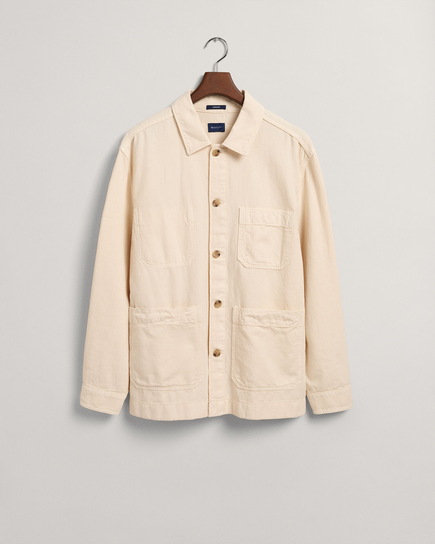 Garment-Dyed Cotton Linen Overshirt - GANT