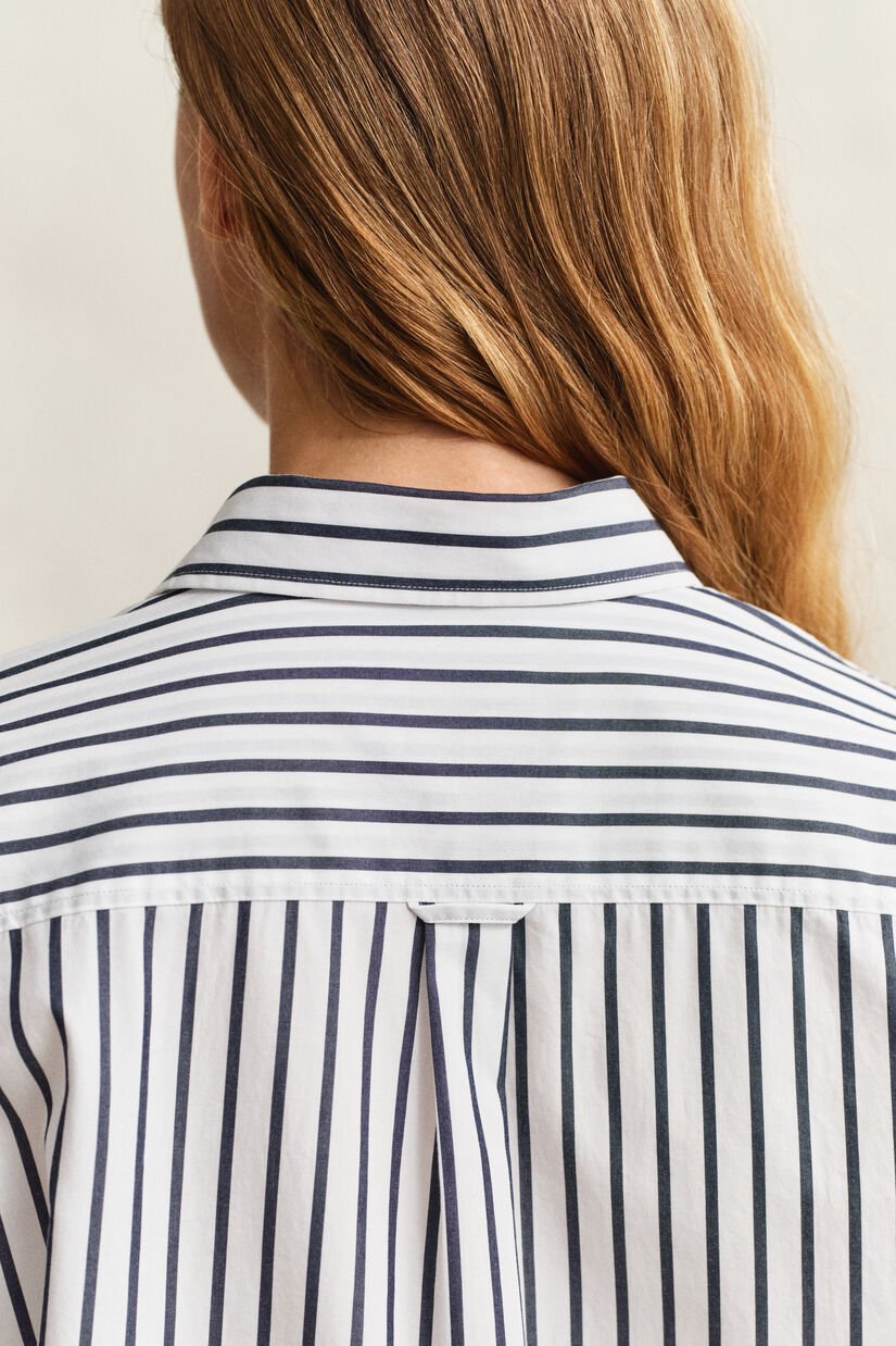 Relaxed Fit Classic Striped Poplin Shirt