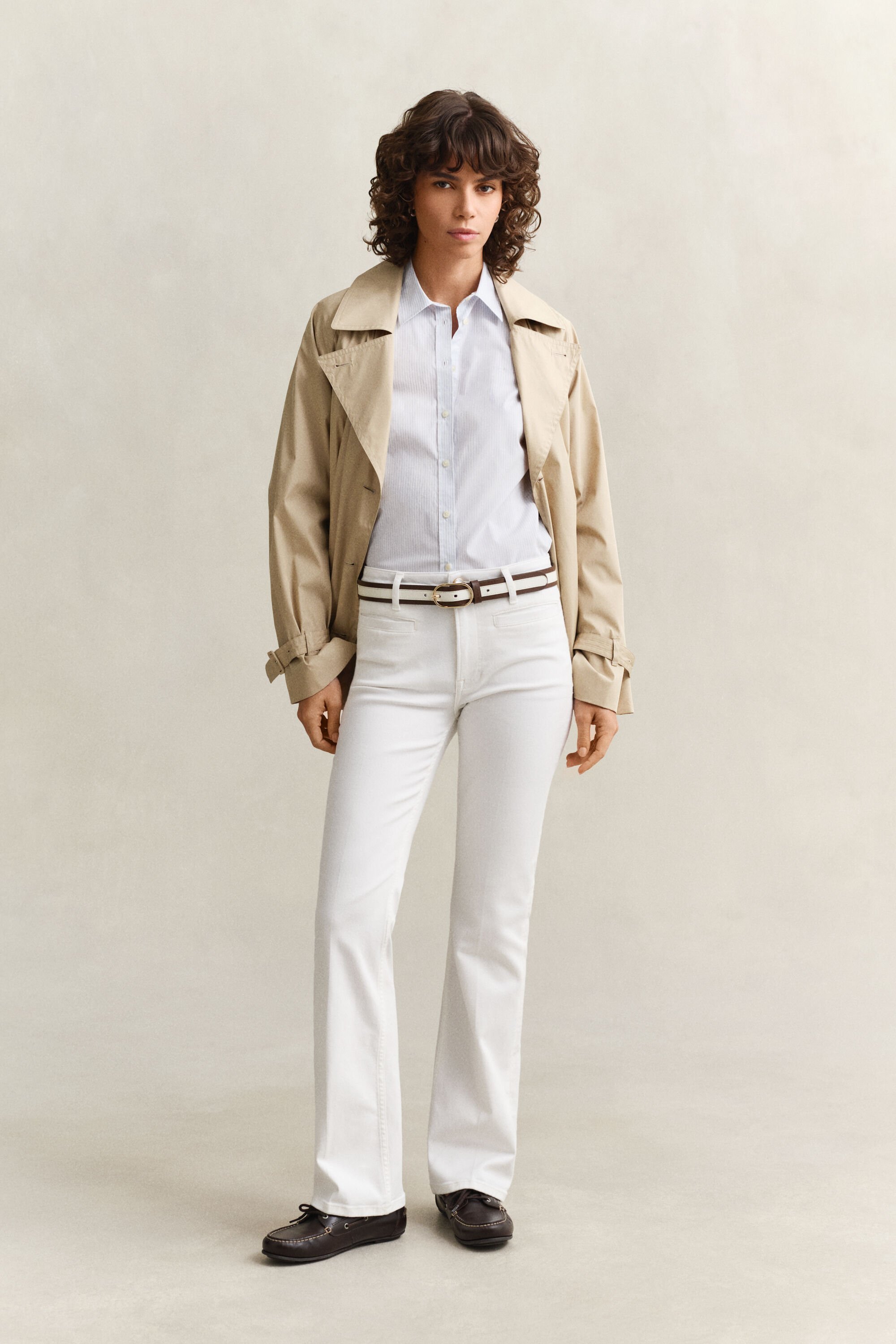 Slim Fit Striped Poplin Shirt