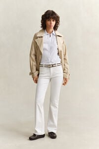 Slim Fit Striped Poplin Shirt