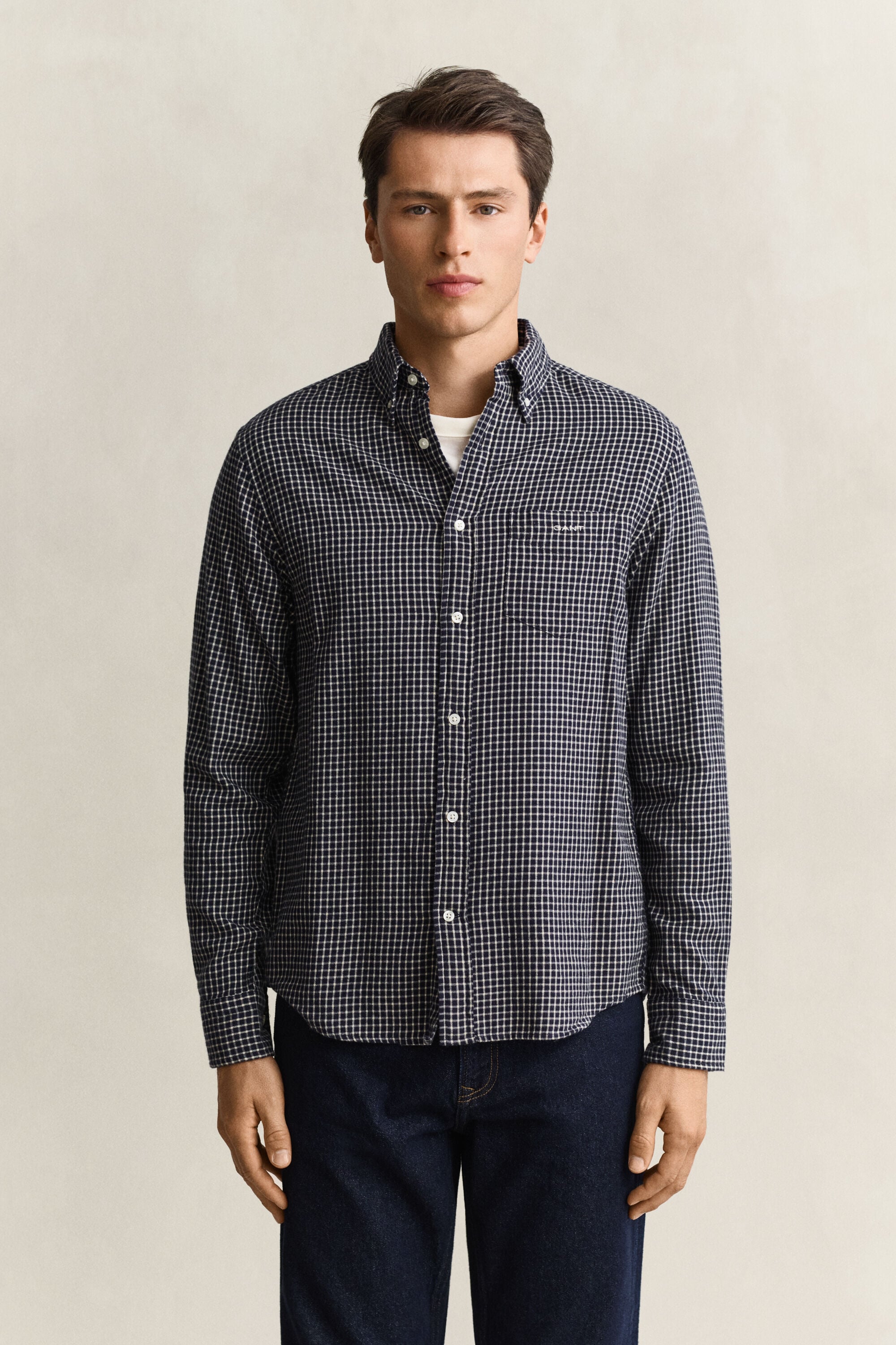 Checked Windblown Flannel Shirt