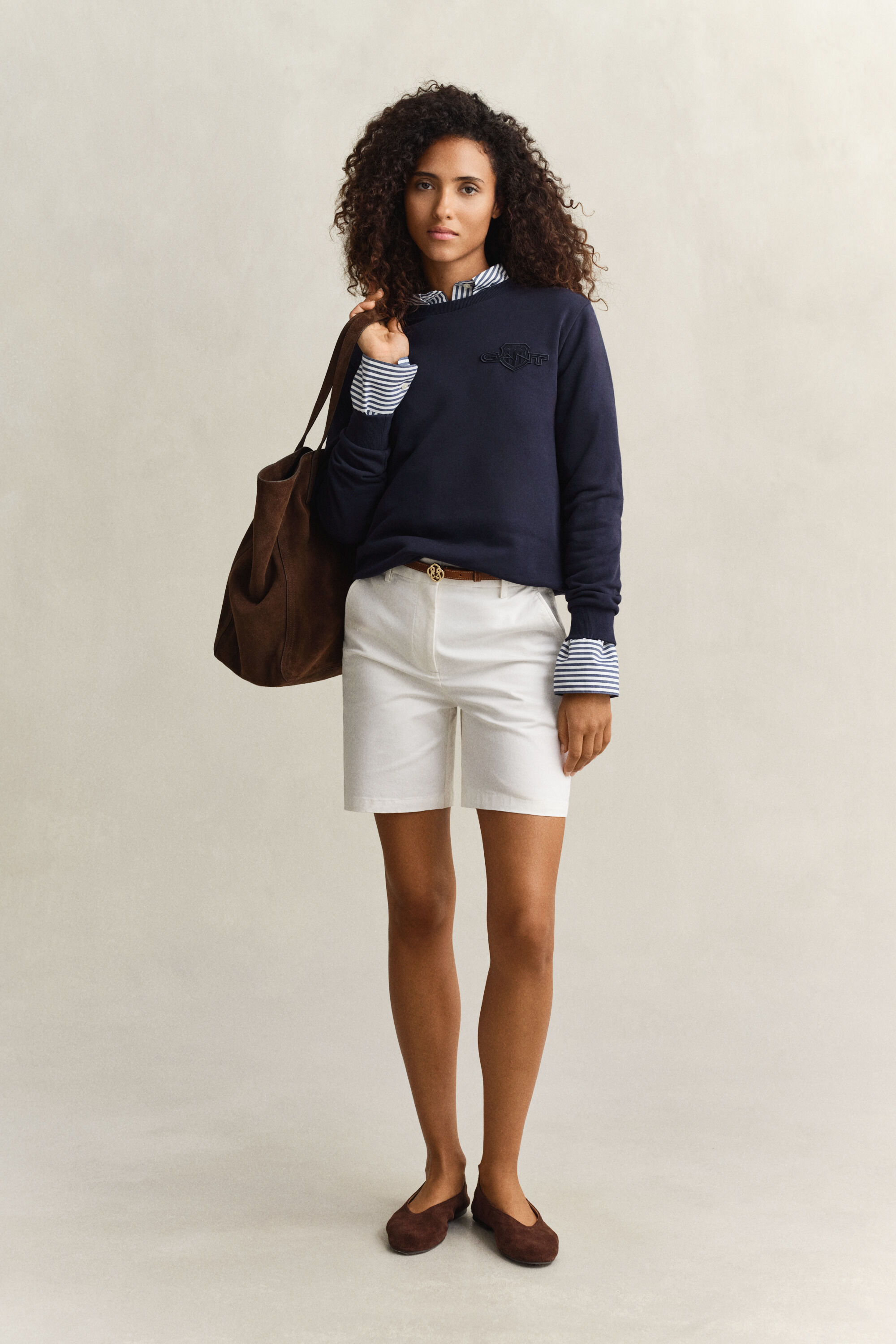 Tonal Shield Crew Neck Sweatshirt