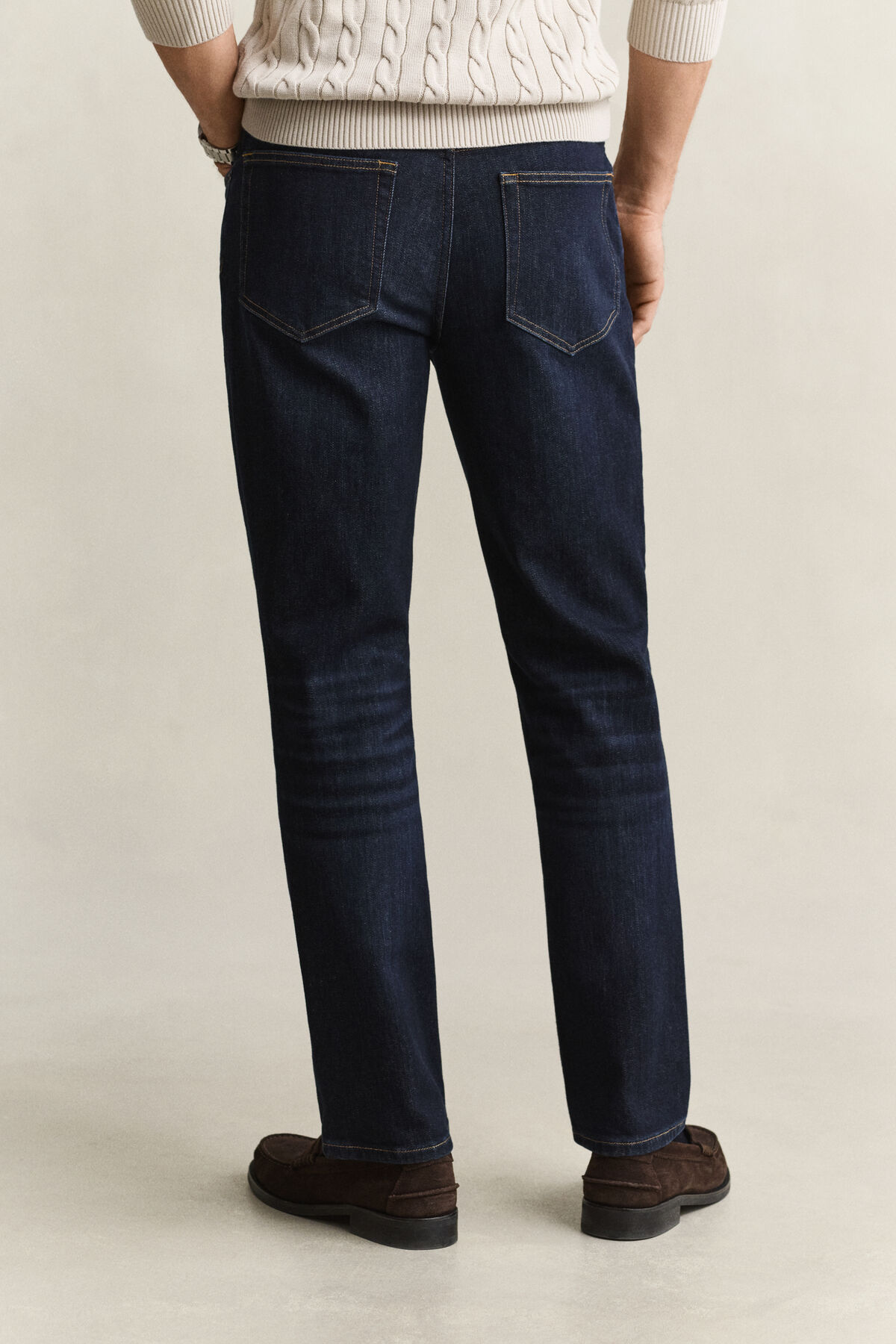 Regular Jeans — DARK BLUE BROKEN IN