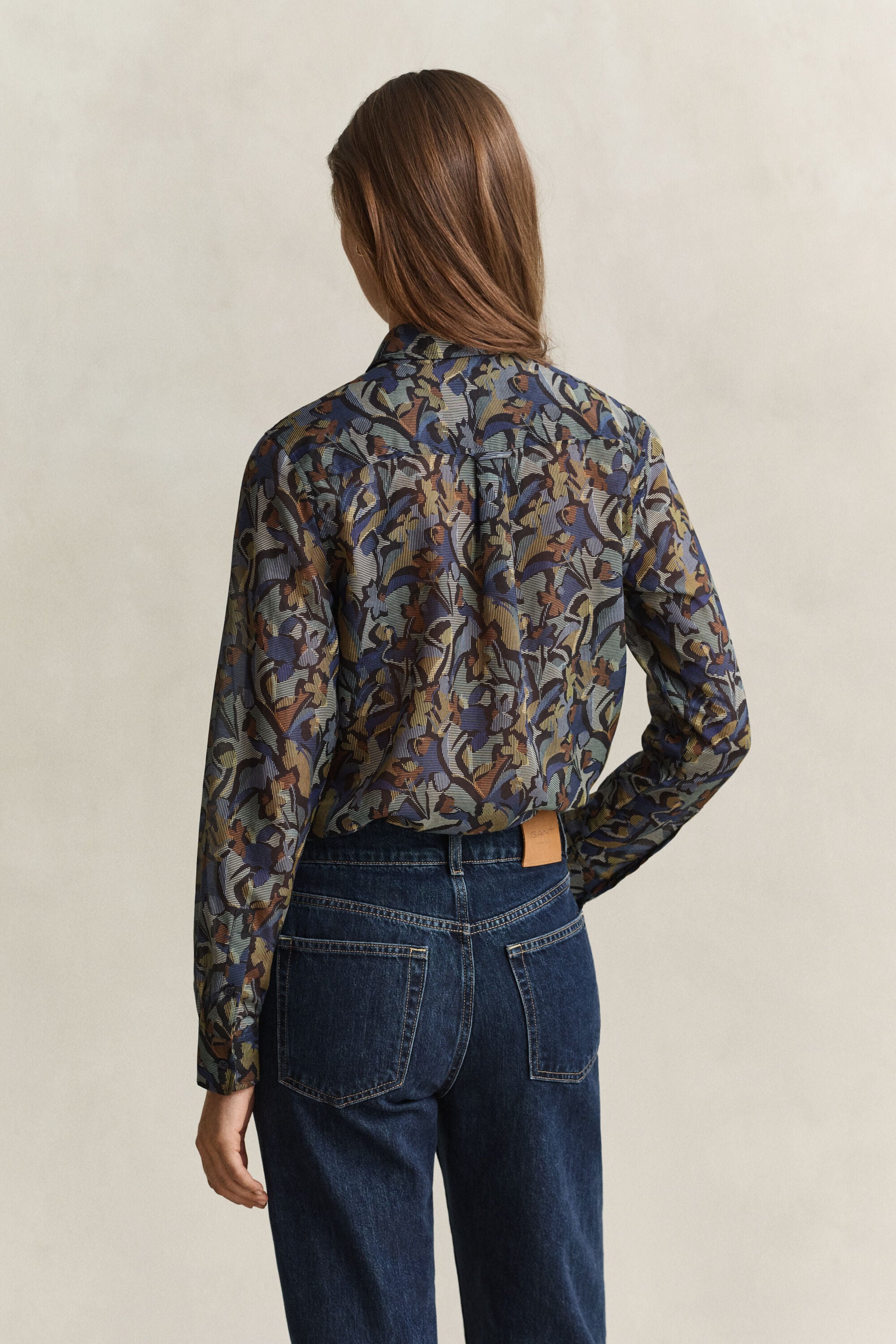 Printed Cotton Silk Shirt