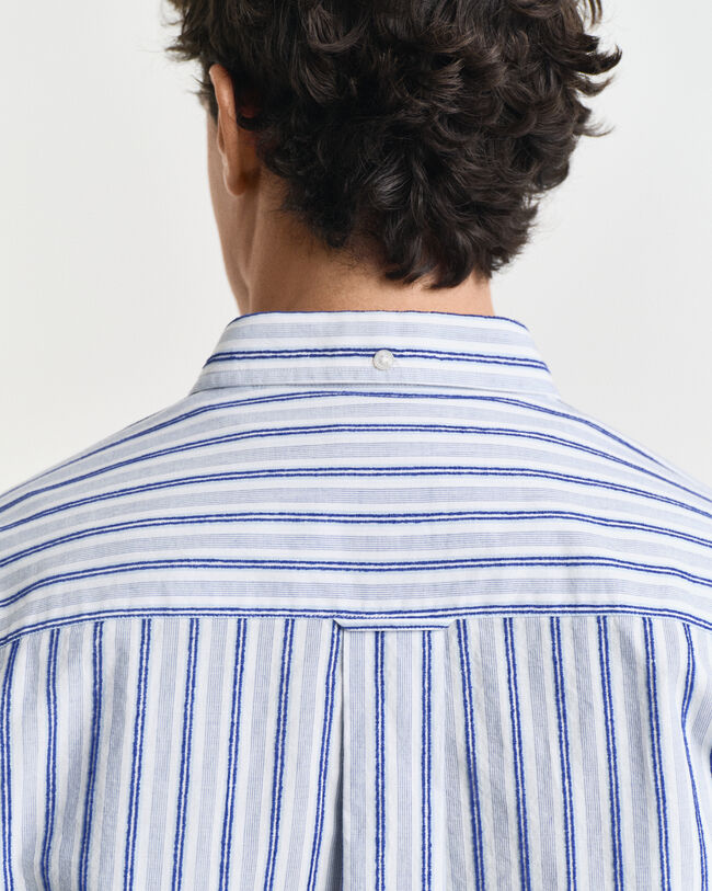 Relaxed Fit Textured Stripe Shirt