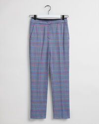 Check Jersey Cigarette Pants