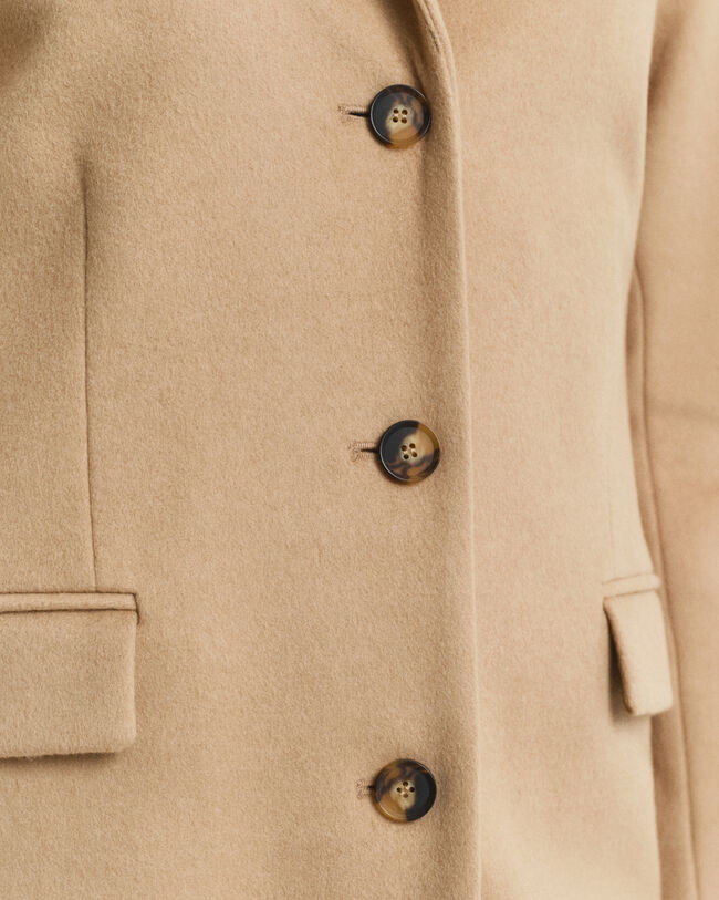 Classic Tailored Wool Blend Coat