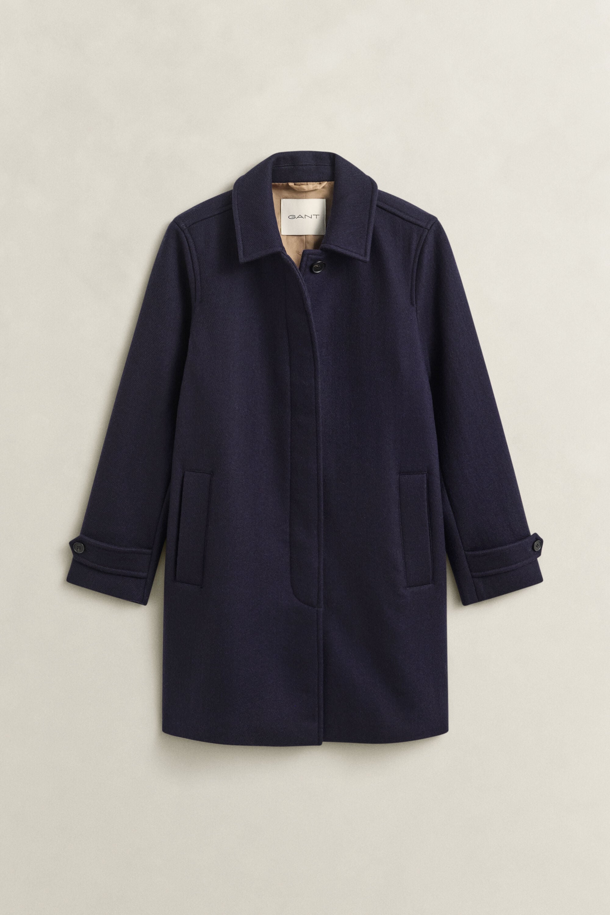 Wool Blend Car Coat