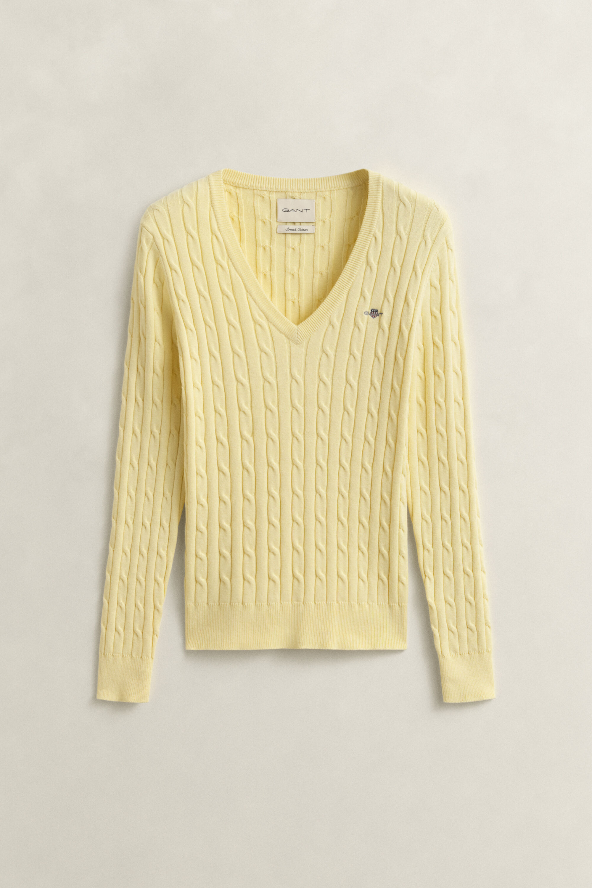 Cable Knit V-Neck Sweater