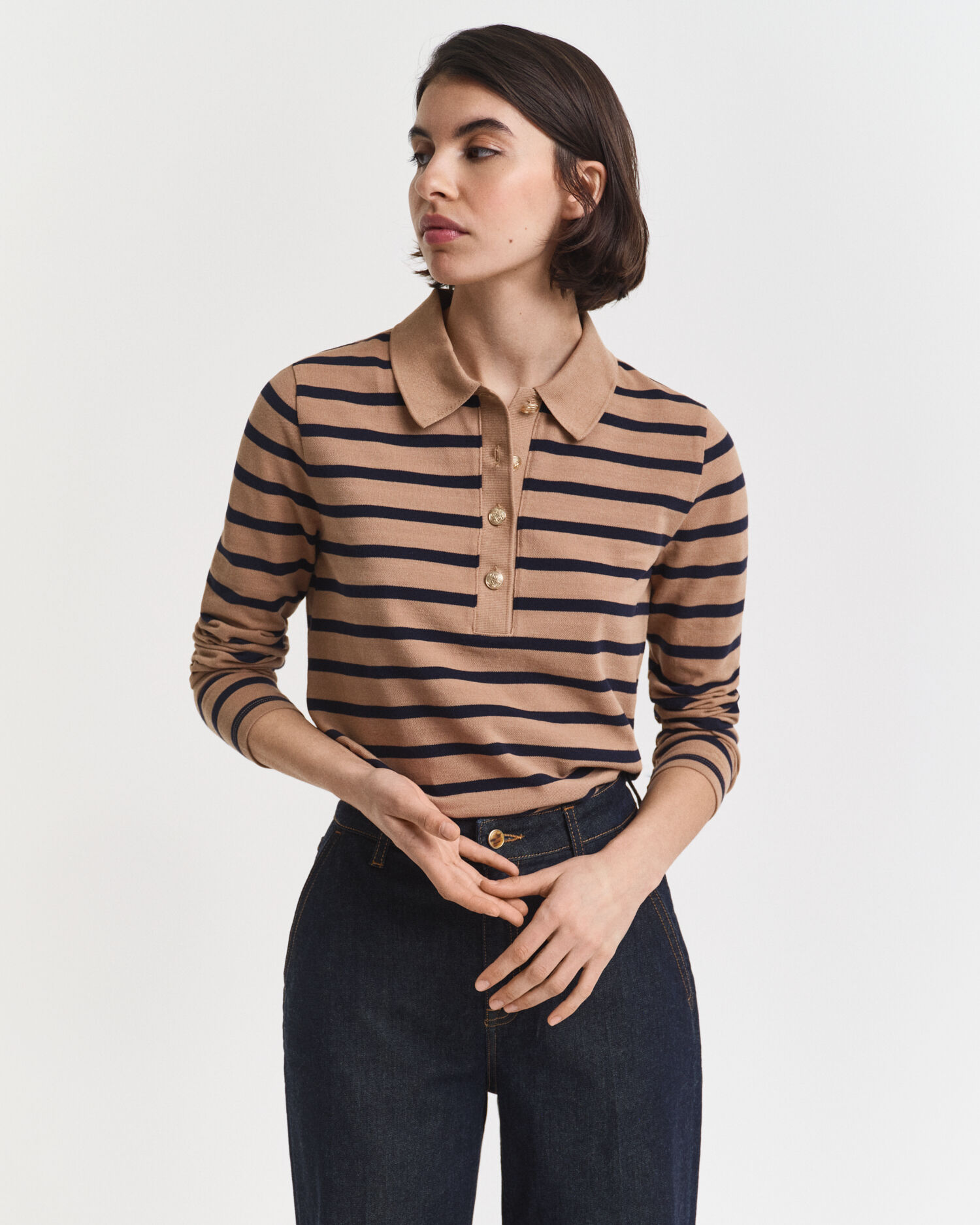 Striped Cotton Heavy Rugger - GANT
