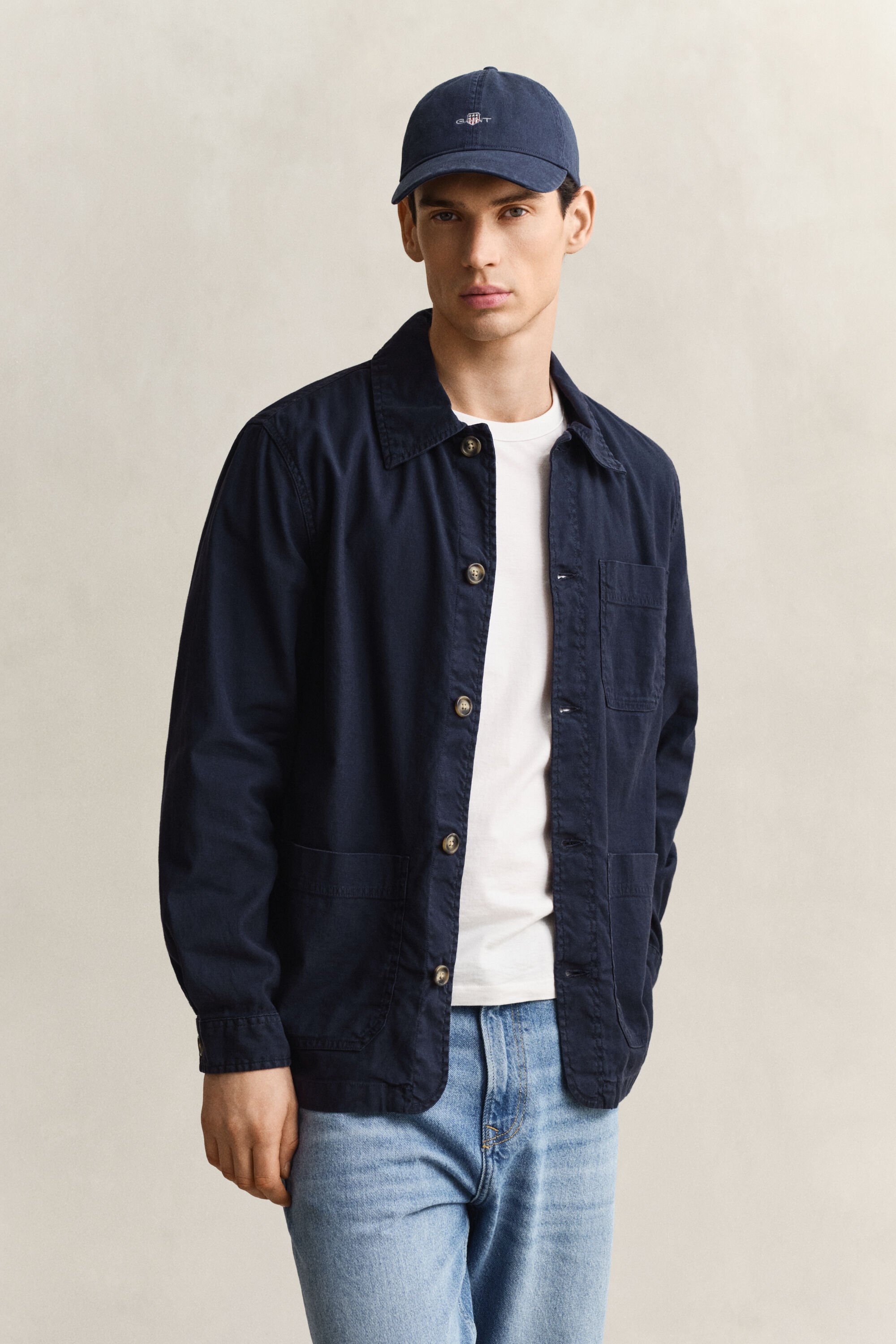 Linen Blend Overshirt