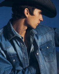 GANT x Wrangler Relaxed Fit Denim Western Shirt