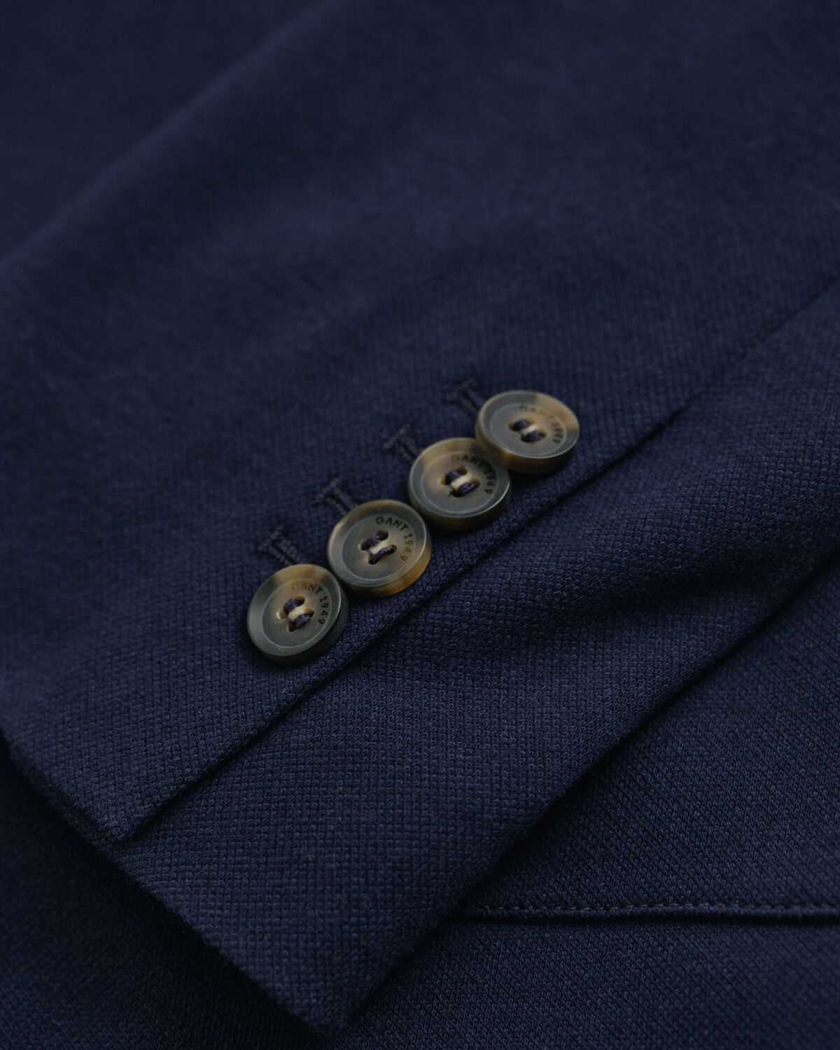 Piqué Blazer — EVENING BLUE