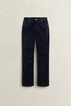 Flared Corduroy Jeans — EVENING BLUE 3