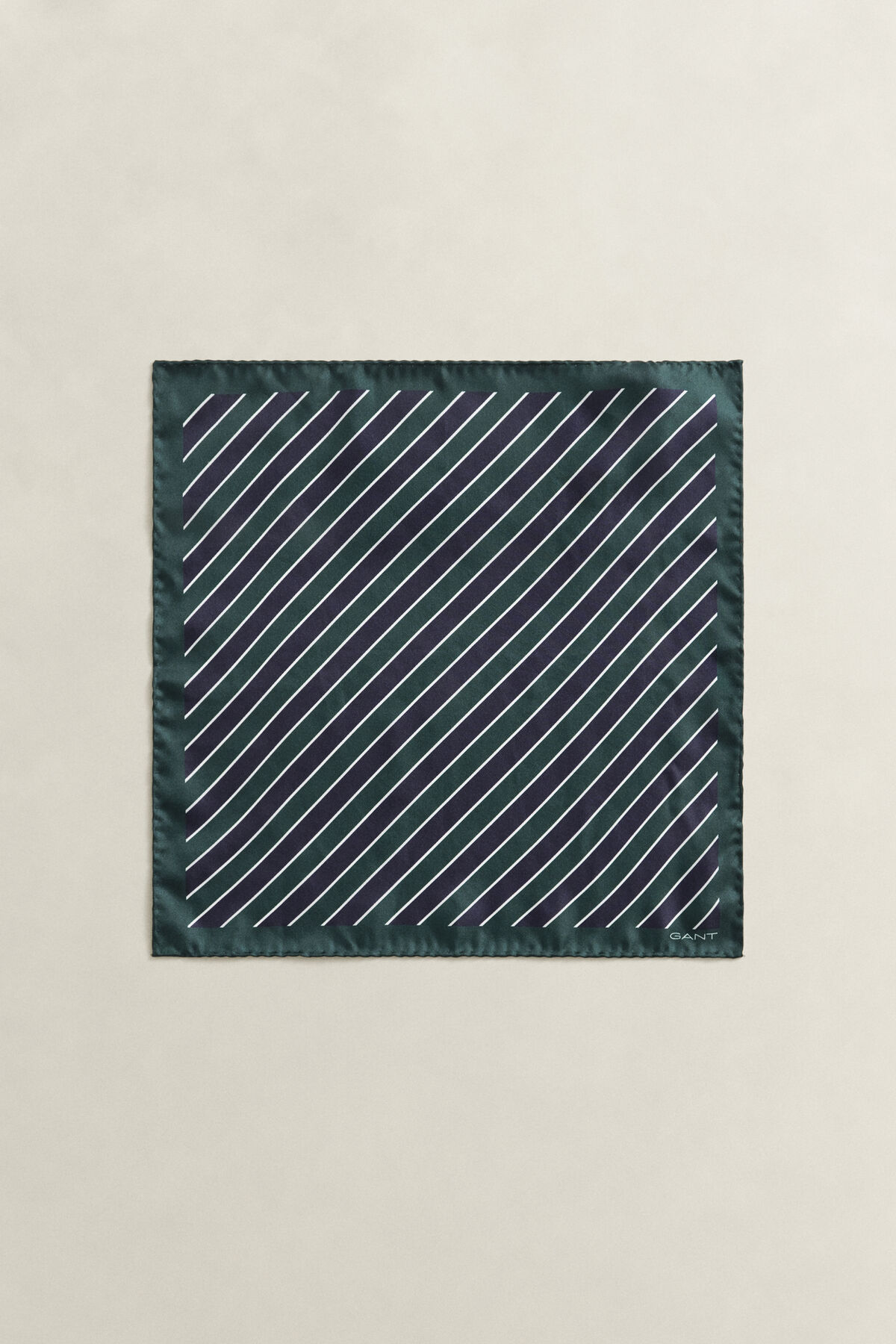 Striped Pocket Square — TARTAN GREEN