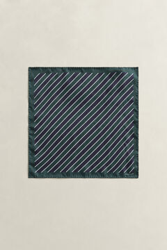 Striped Pocket Square — TARTAN GREEN 2
