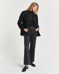 Lightweight Cotton Turtleneck Top