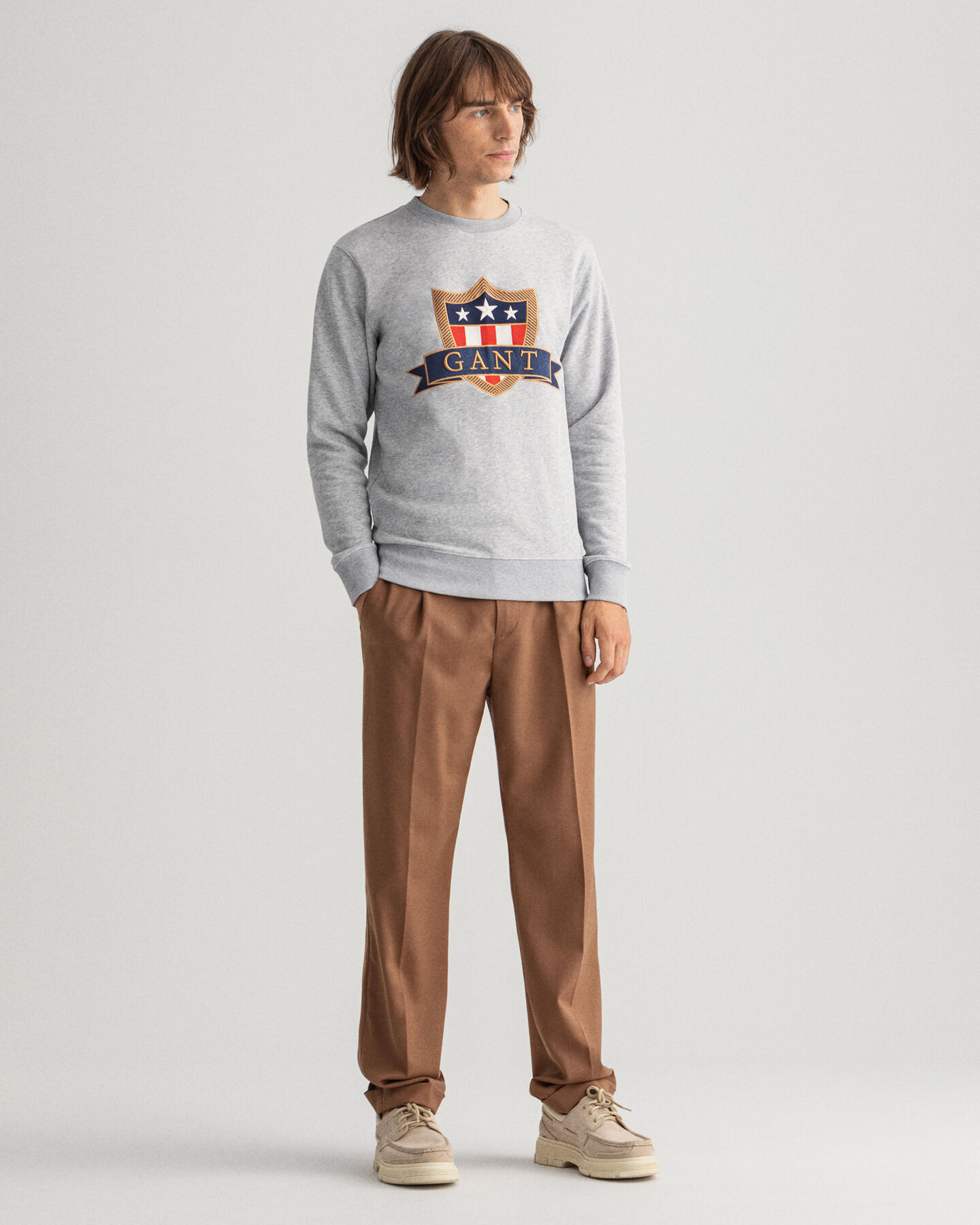 Banner Shield Crew Neck Sweatshirt